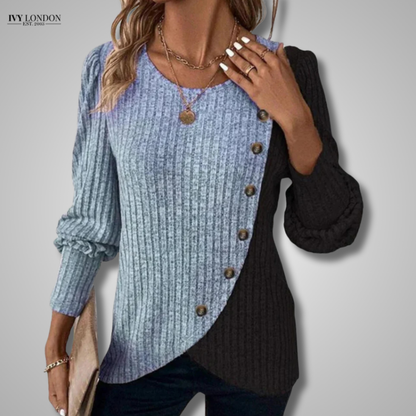 KAIA | ELEGANT BUTTON DOWN KNIT LONGSLEEVER