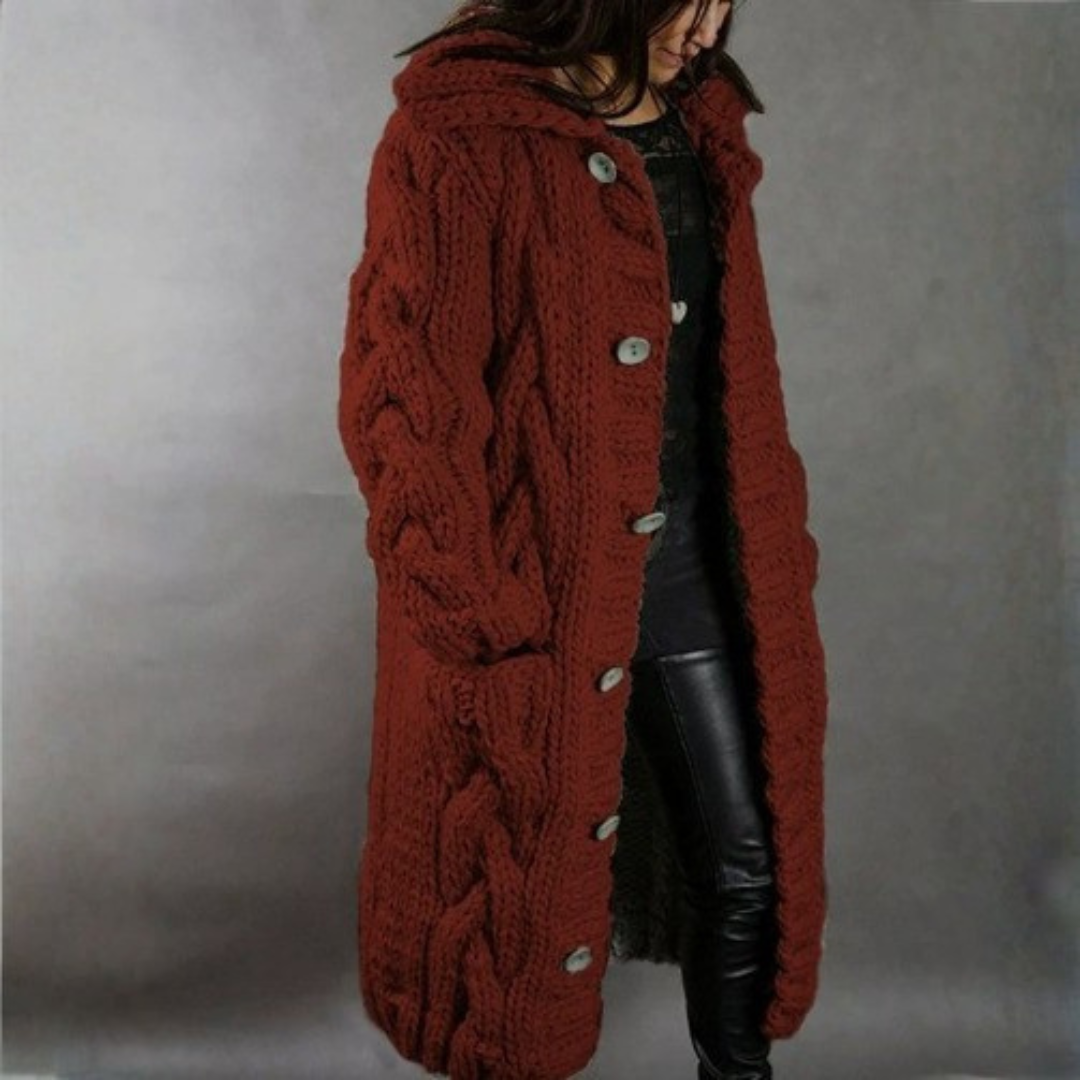 Avero | Elegant Cozy Coat with Tummy Coverage