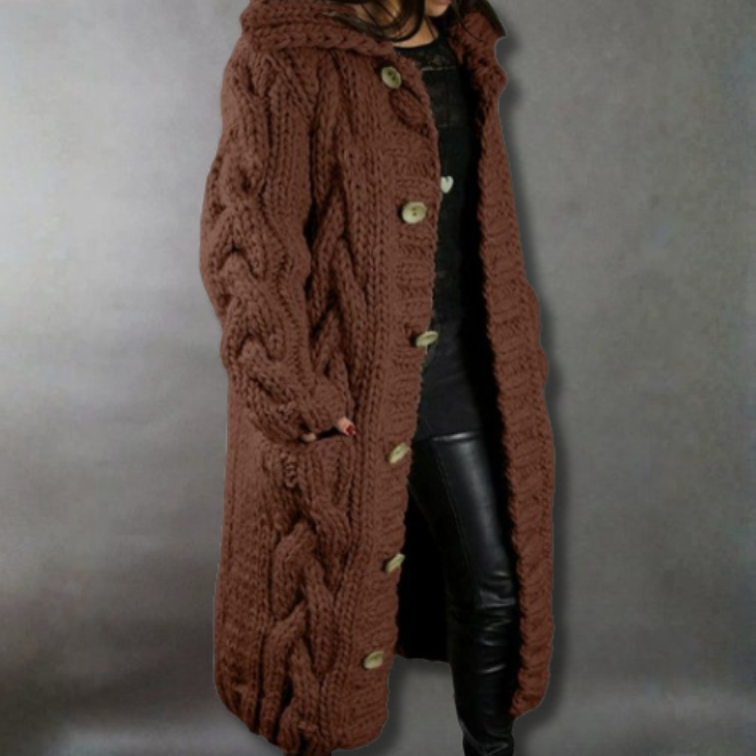 Avero | Elegant Cozy Coat with Tummy Coverage