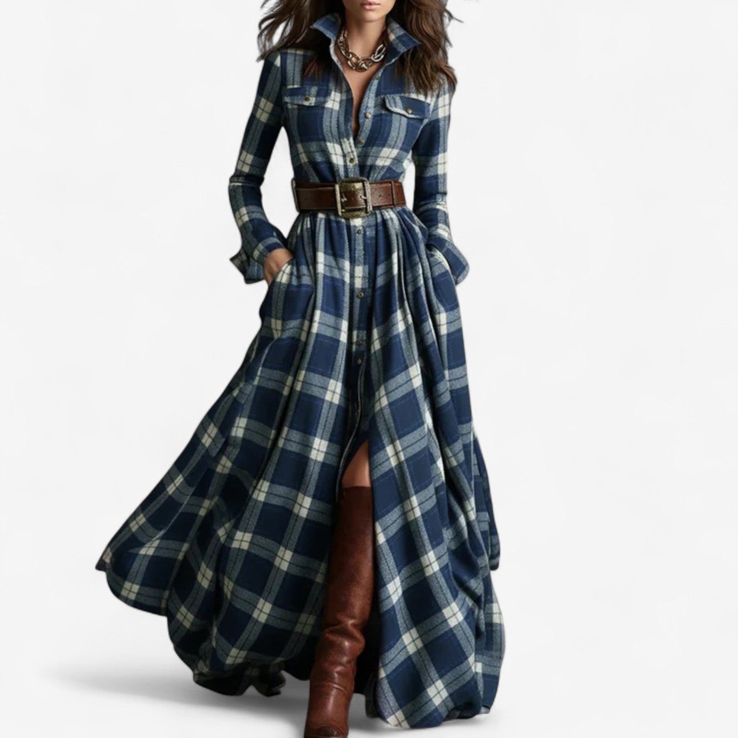 Barboteau™ Large Plaid Elegant and Timeless