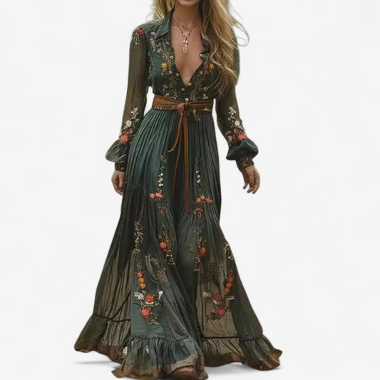 Rachel™ Maxi Embroidered Elegant and Comfortable Robe