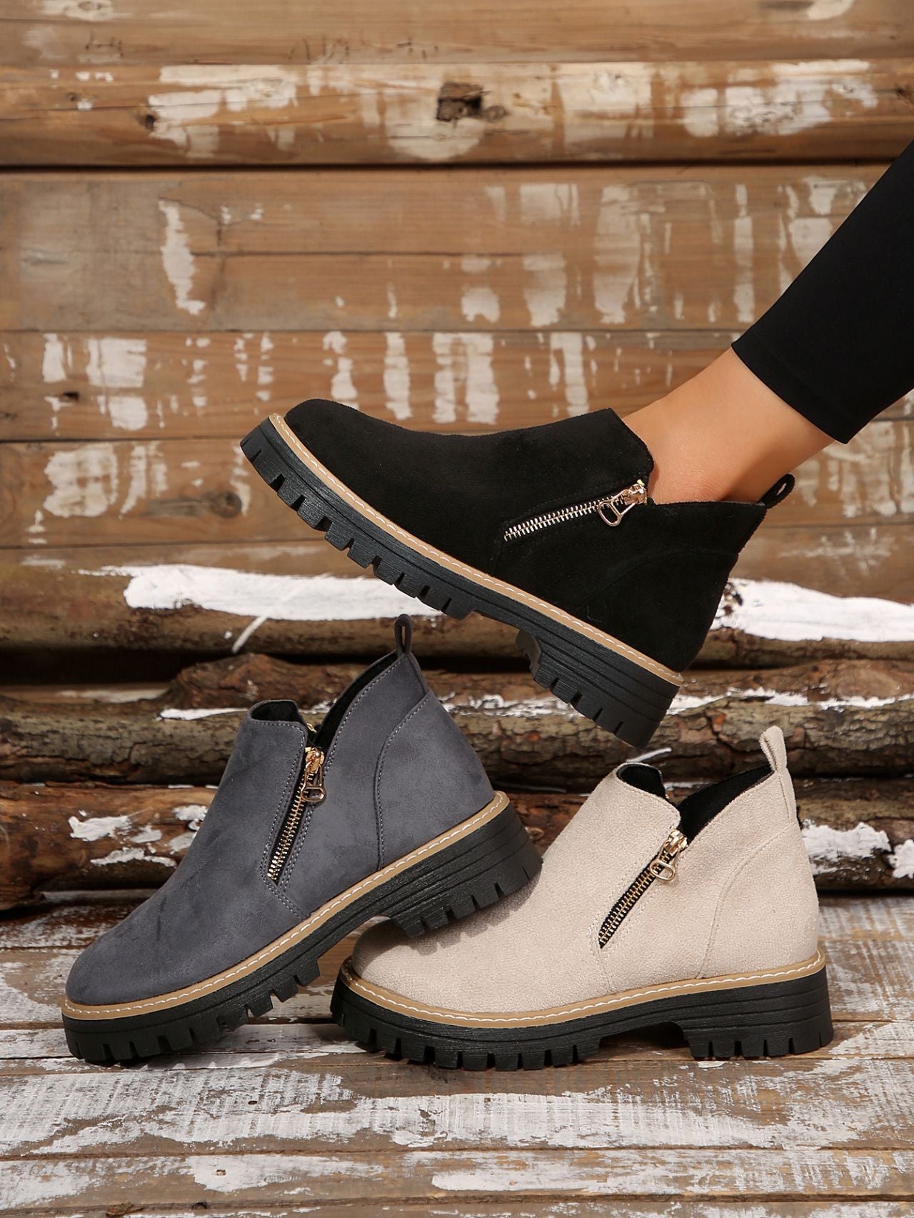 Anna Comfortable Winter Ankle Boots