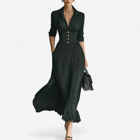 Carine™ Maxi Pleated Luxurious for an Elegant and Sophisticated Style