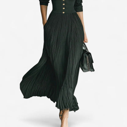 Carine™ Maxi Pleated Luxurious for an Elegant and Sophisticated Style
