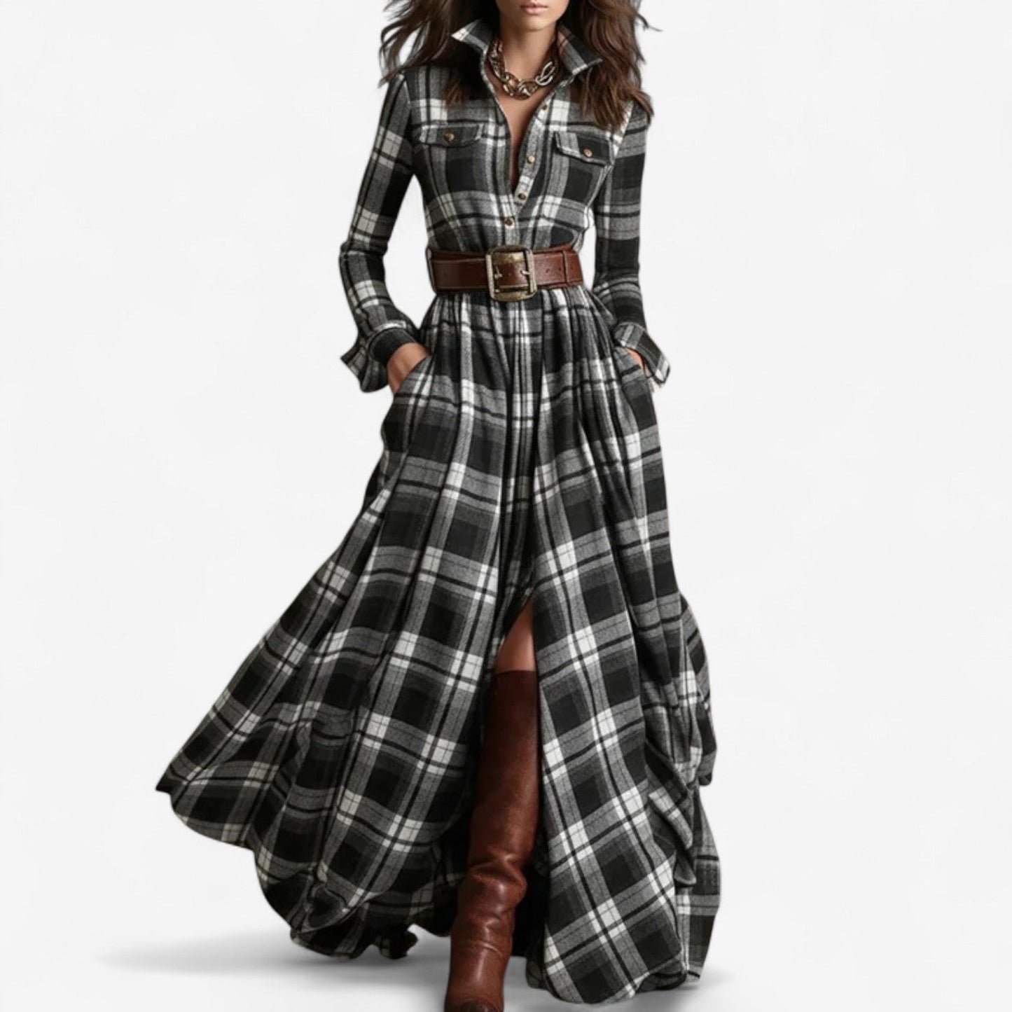 Barboteau™ Large Plaid Elegant and Timeless