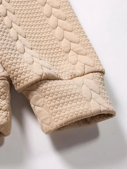 Men's Casual Knit Hoodie Sweater with Front Pocket