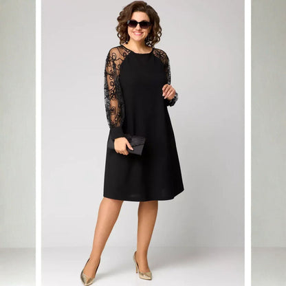 Avero | Elegant Sexy Black Lace Dress