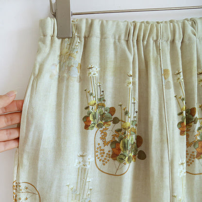 Floral Woven Short Sleeve Lounge Set - Comfortable and Stylish Sleepwear for Relaxed Days