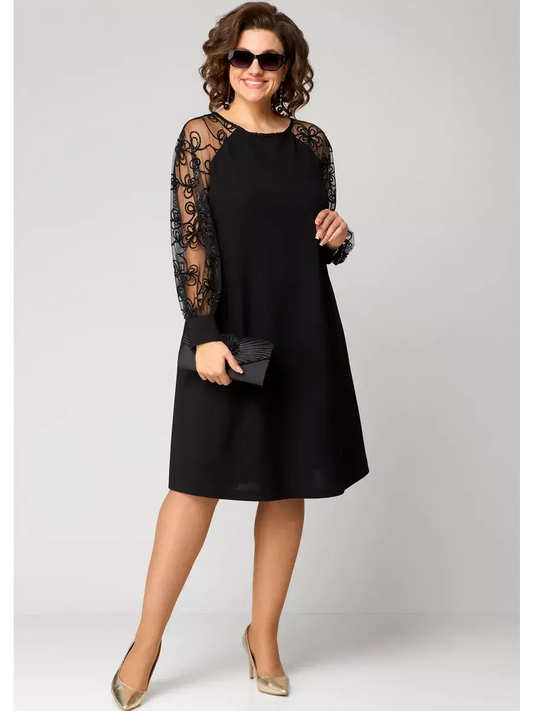 Avero | Elegant Sexy Black Lace Dress