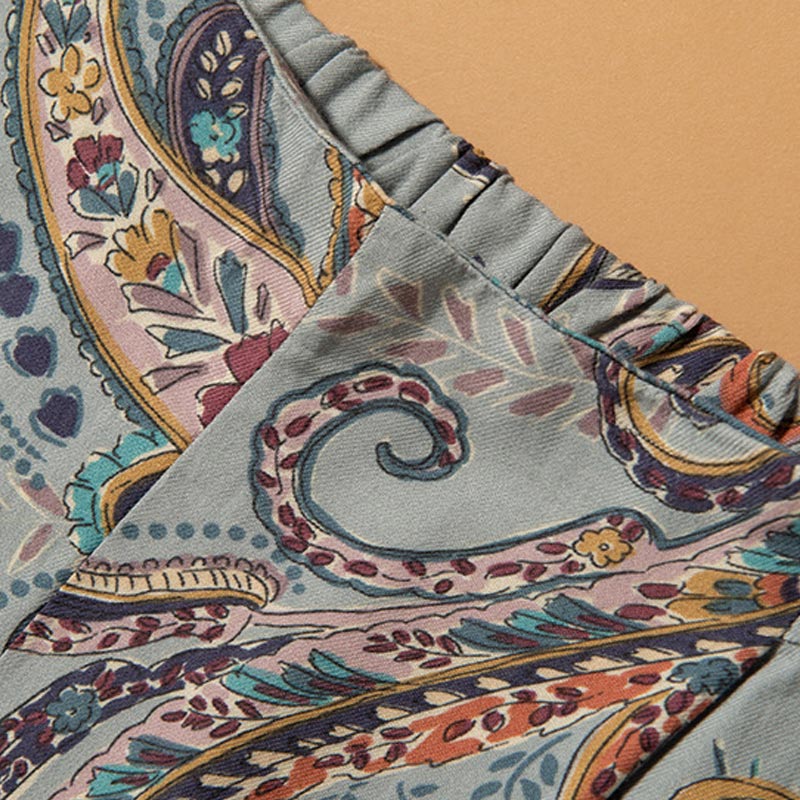 Ownkoti Blue Feather Breathable Loungewear Set for Comfortable Relaxation