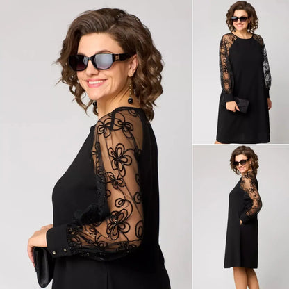 Avero | Elegant Sexy Black Lace Dress