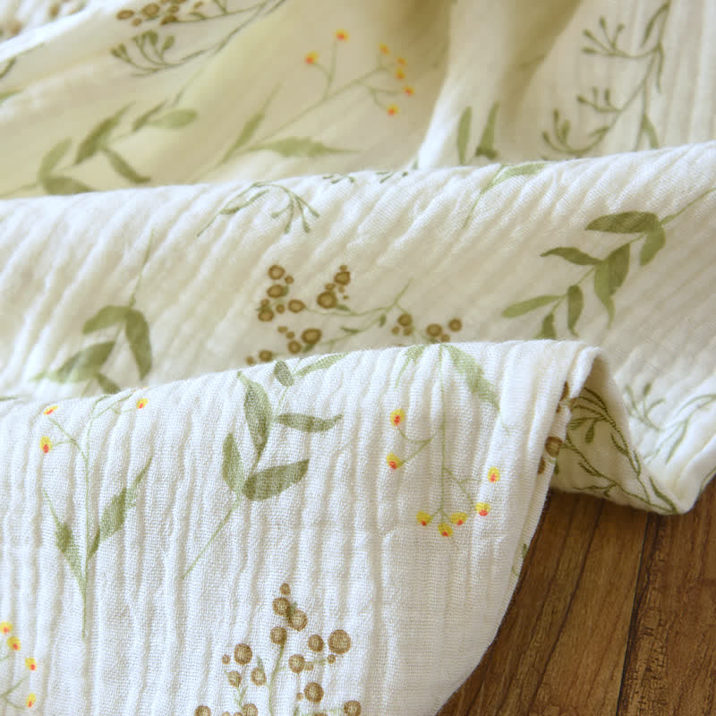 Ownkoti Floral Cotton Double Gauze Pajama Set - Comfortable & Stylish Sleepwear