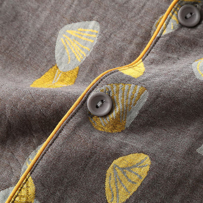 Ownkoti Deluxe Shell Cotton Lapel Pajama Set for Ultimate Comfort