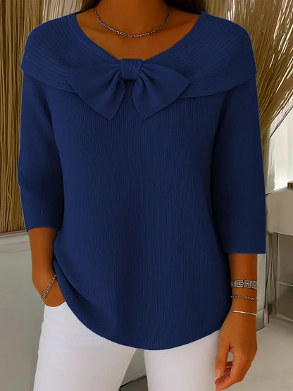 Women’s Casual Bow Knit Sweater