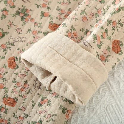 Ownkoti Rustic Rugged Rose Cotton Pajama Set for Women and Men