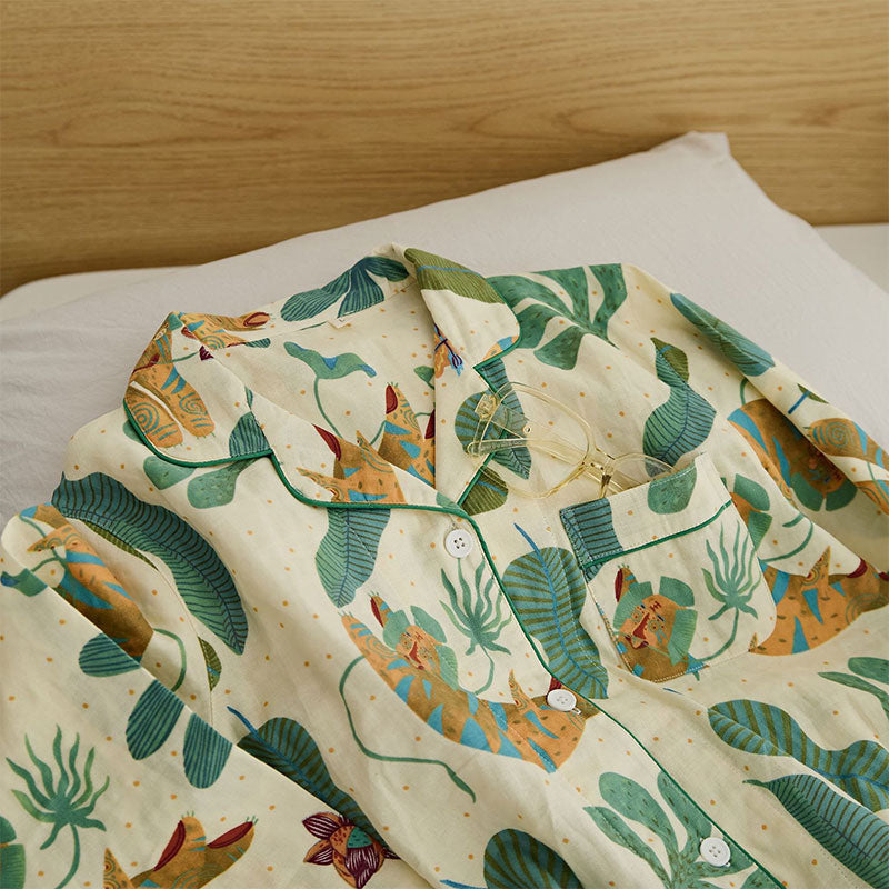 Ownkoti Adorable Lounge Set with Tiger Cat