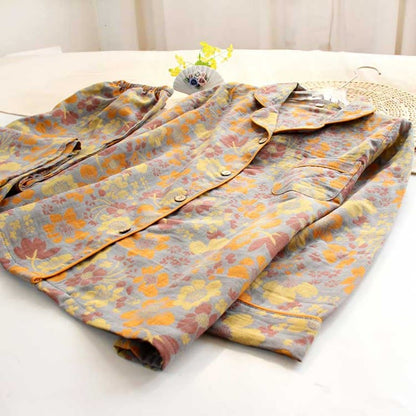 Ownkoti Yellow Daisy Elegant Cotton Loungewear Set for Comfortable Relaxation