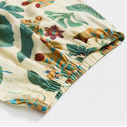 Ownkoti Adorable Lounge Set with Tiger Cat