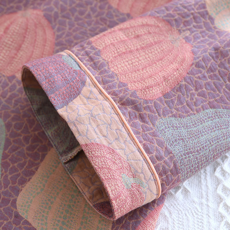 Pure Cotton Rural Pumpkin Style Pajama Set, Comfortable and Soft, Casual and Fashionable