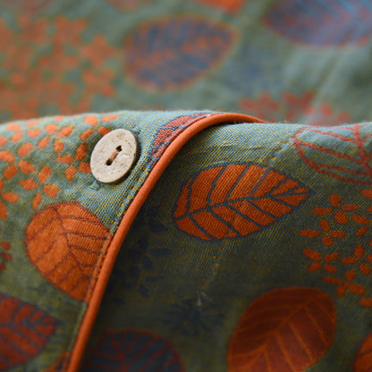 Ownkoti Green Shine in Cotton Voile - Comfortable Loungewear Set