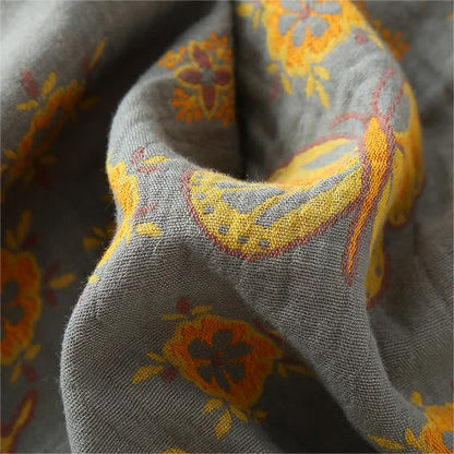 Summer Elegant Cotton Butterfly Shorts Set for Relaxation