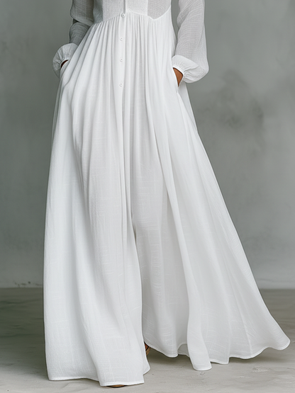 Maxi Dress for Women in Cotton and Linen