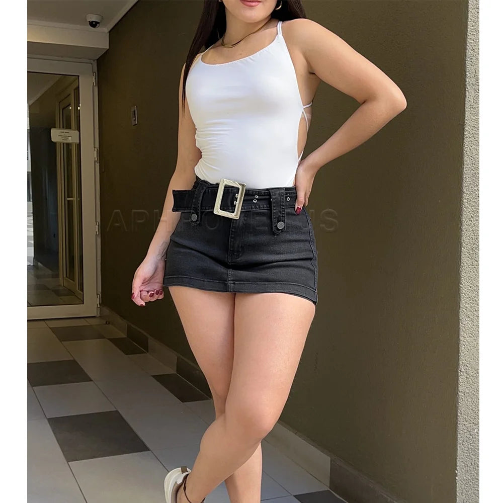 Trendy Denim Mini Skirt