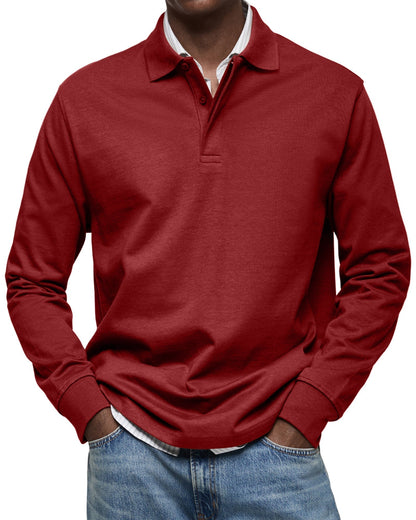 Elegant Long-Sleeve Polo