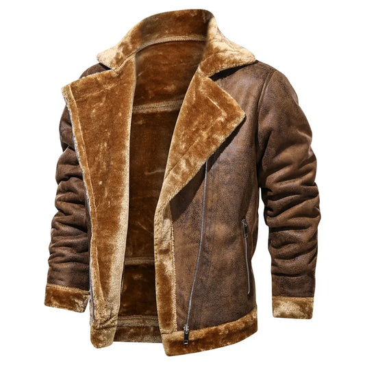 Stylish men's Warm Leather Jacket