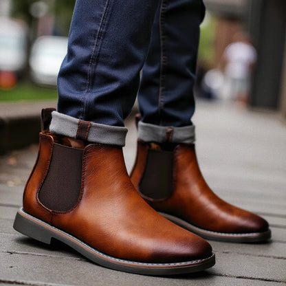 Retro Chic Chelsea Boots