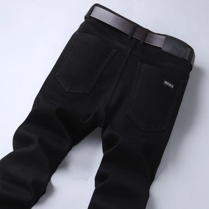 Pure Black Comfort Jeans