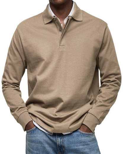 Elegant Long-Sleeve Polo