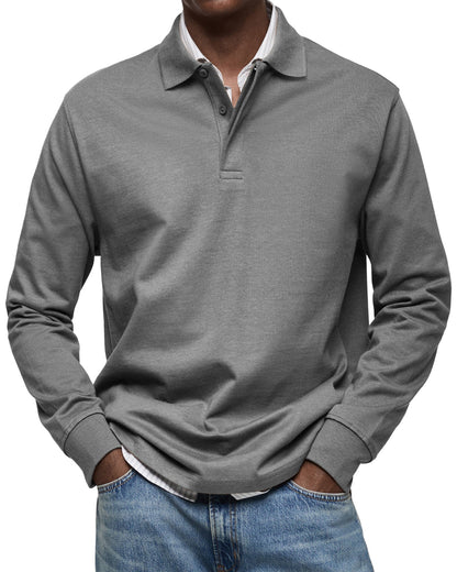 Elegant Long-Sleeve Polo