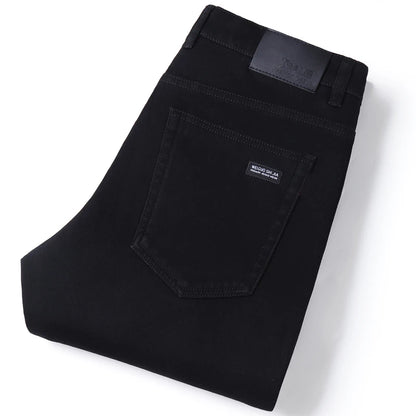Pure Black Comfort Jeans