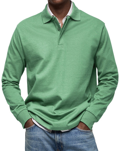Elegant Long-Sleeve Polo