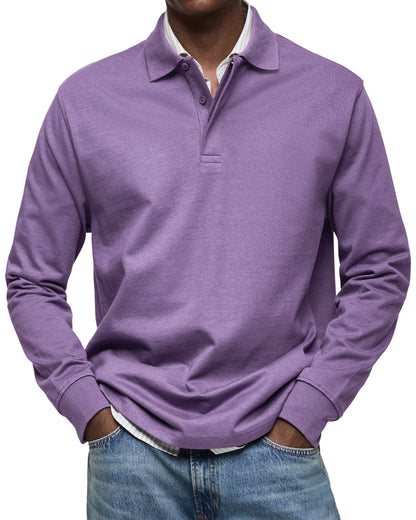 Elegant Long-Sleeve Polo
