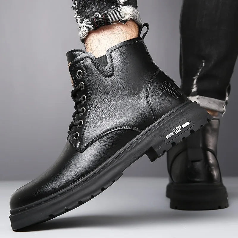 Retro Men's High Top Boots