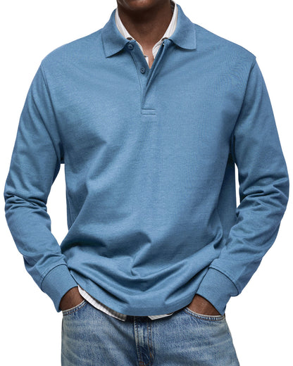 Elegant Long-Sleeve Polo