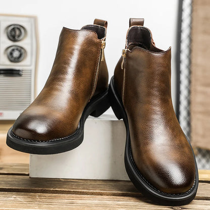 Stylish Leather Chelsea Boots