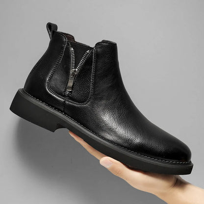 Stylish Leather Chelsea Boots