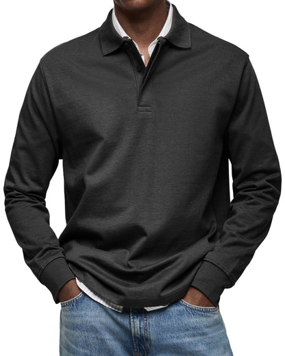 Elegant Long-Sleeve Polo