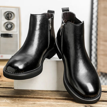 Stylish Leather Chelsea Boots