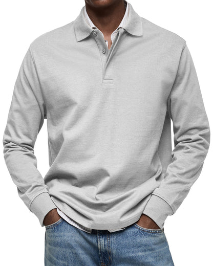 Elegant Long-Sleeve Polo