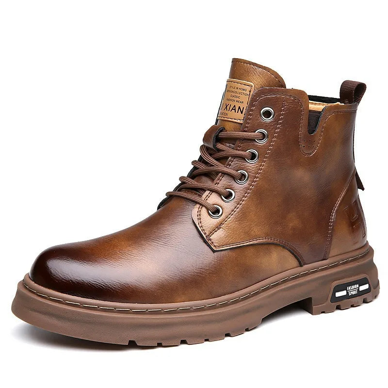 Retro Men's High Top Boots