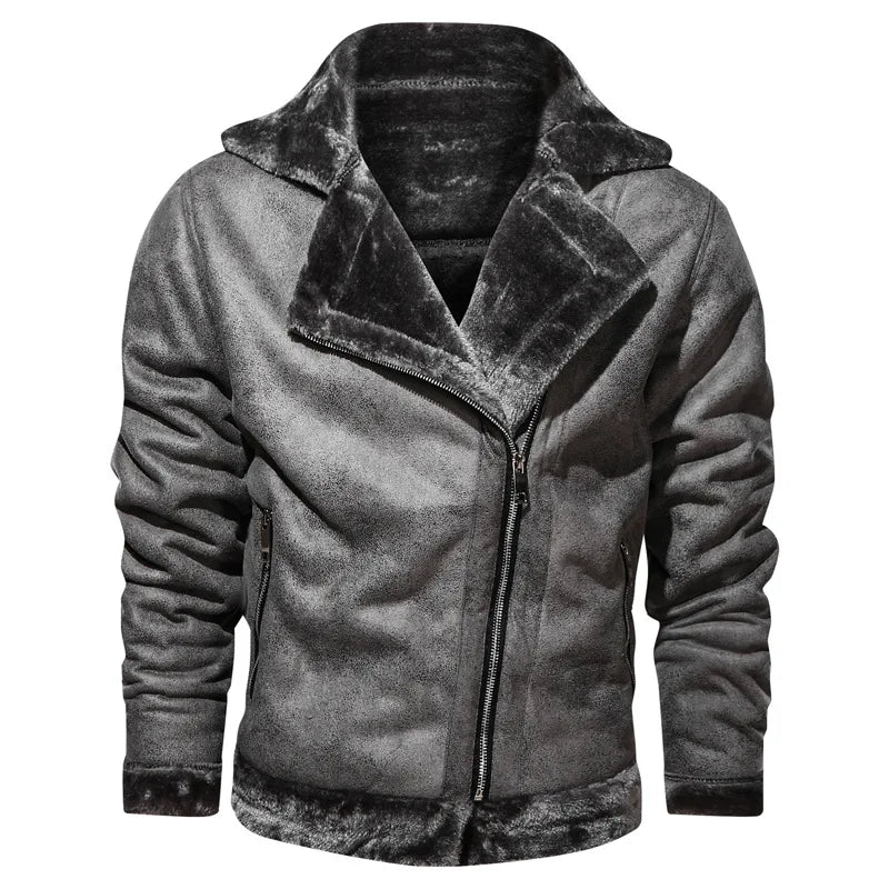 Cozy Winter Leather Jacket