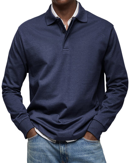 Elegant Long-Sleeve Polo