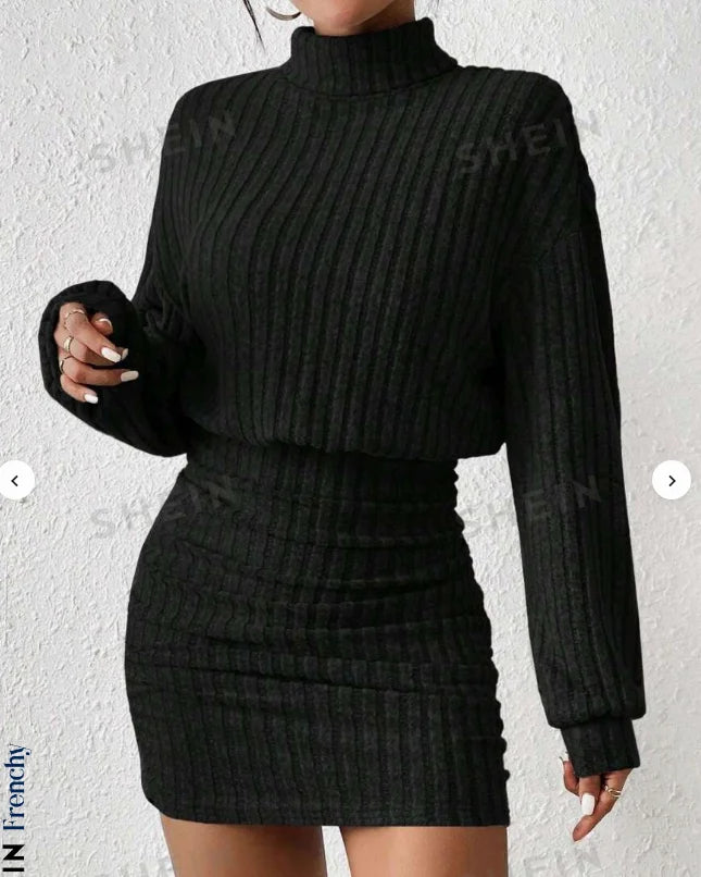 Cozy Knitted Sweater Dress