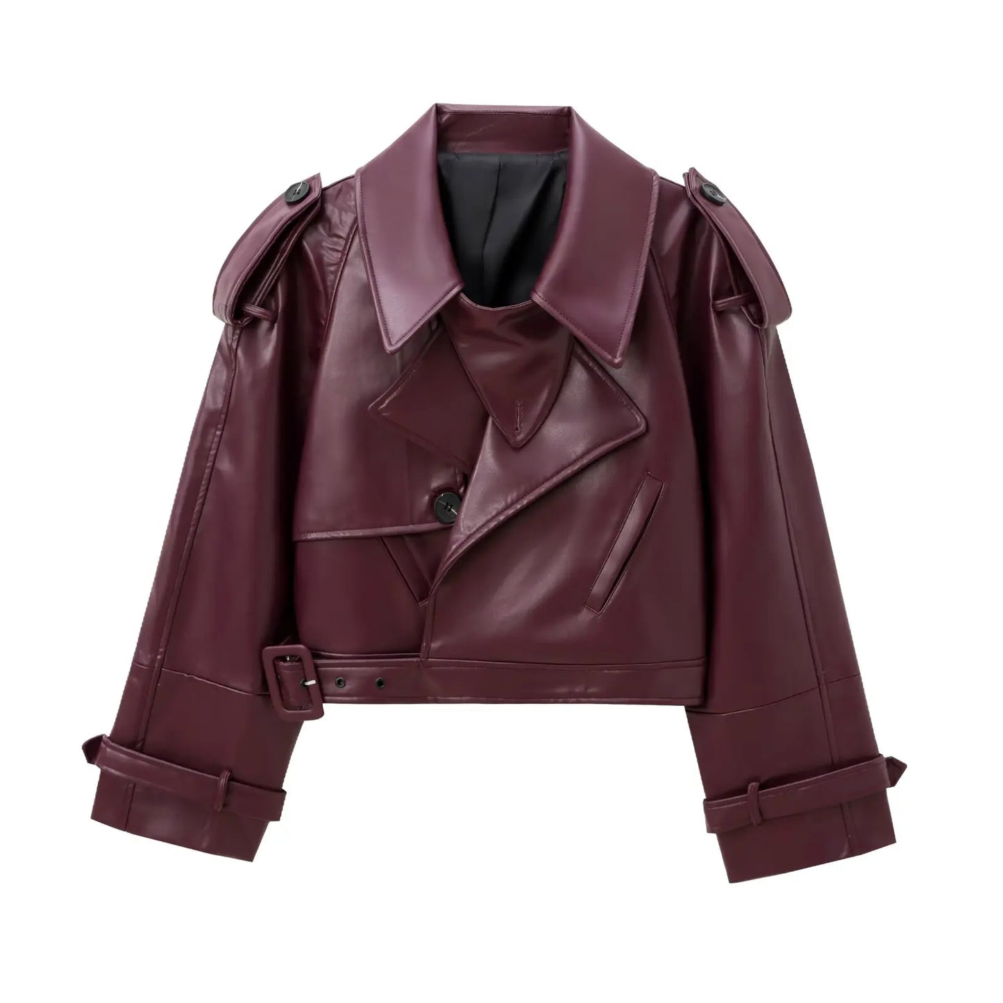 Stylish Faux Leather Jacket