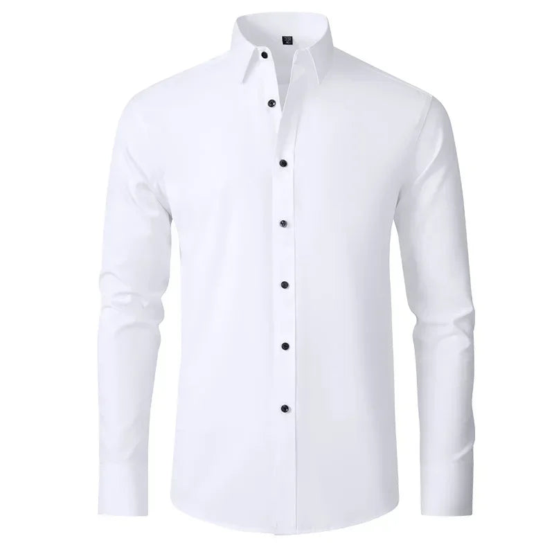 Silky No-Iron White Shirt