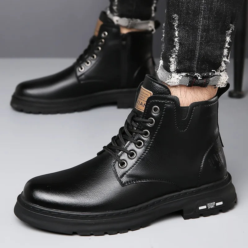 Retro Men's High Top Boots